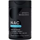 Športne raziskave N-Acetil L-Cysteine (NAC) 600mg, 90 Veggie kapsule - Vegan, Non-GMO, Gluten Free. Lemon Aroma