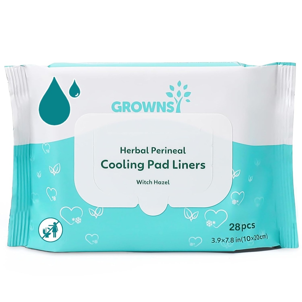 Rast dolgotrajna Umirjanje Perineal hlajenje Pad Liners, 28PCS postpartum hlajenje Pad Liner za okrevanje po porodu, Perineal Hemorrhoid hlajenje robček za mamo Postpartum Essentials Care