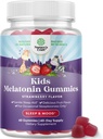 Natures Craft Melatonin Gummies za otroke podpora za spanje - Hassle-free otroci Melatonin Gummies za podporo razpoloženju - Okusno in Tummy prijazno Gummy 1 Mg Little Ones Non-GMO Gluten Free in Halal