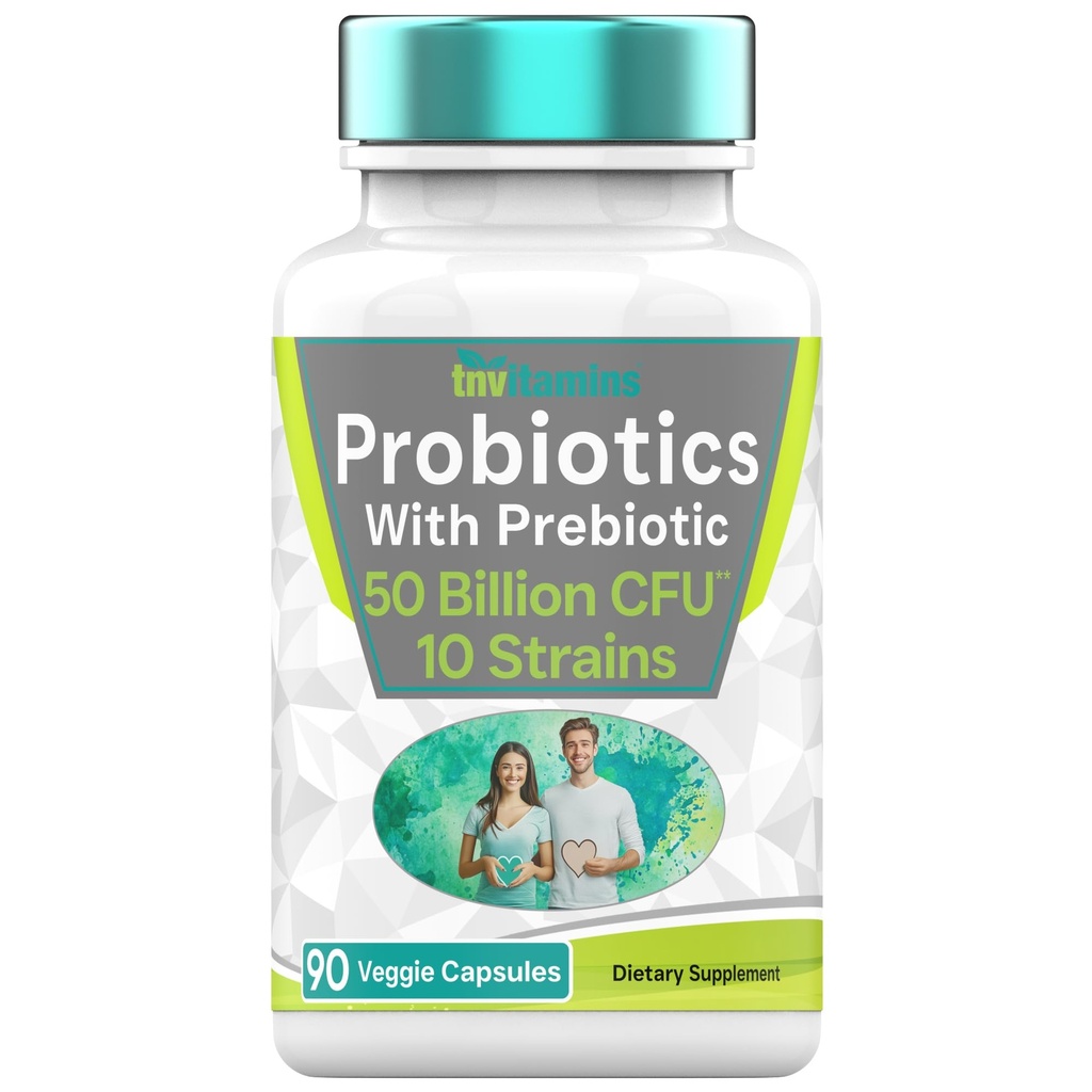 Probiotiki s prebiotiki: 50 milijard CFU - 10 sevov - 90 vegetarijanske kapsule 