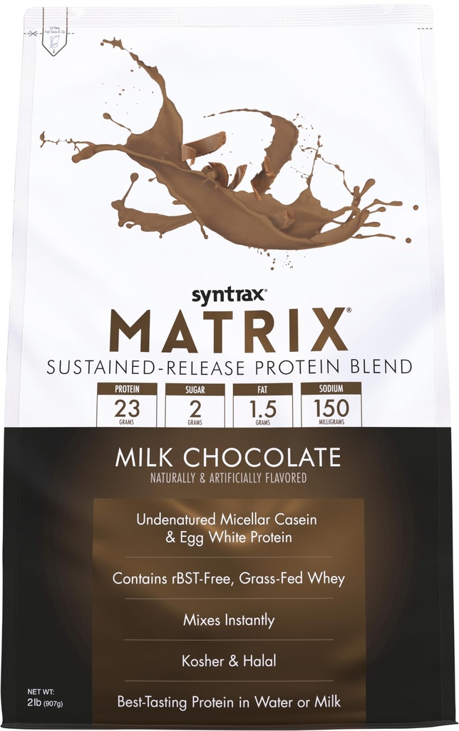 Syntrax Nutrition Matrix - Related-Release Beljakovinska mešanica, mlečna čokolada 5 funtov.