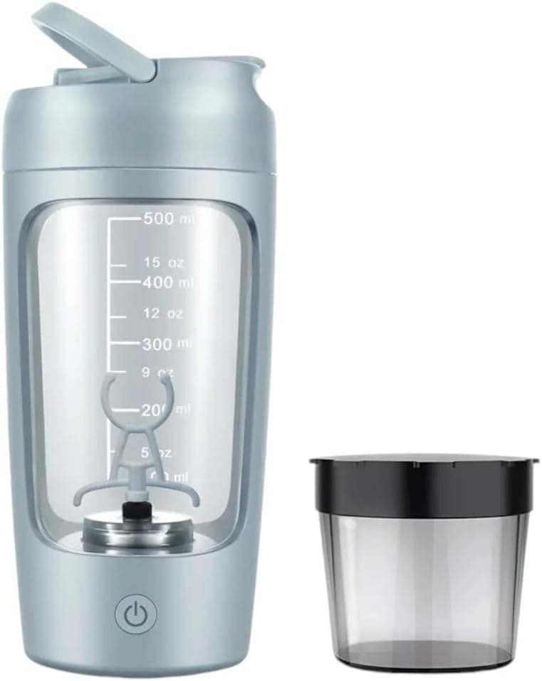 Električna prenosna plastenka Protein Shaker za gladko mešanico  (Baby Blue)
