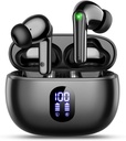 Winess Wireless Earbuds Bluetooth 5.3 Ušesni Budi, Hi-Fi Stereo Bas Uhni Budi z 48H Playtime & LED zaslon, Lahke in-Ear slušalke z Mic, IPX7 vodoodporne, Touch Control za iPhone