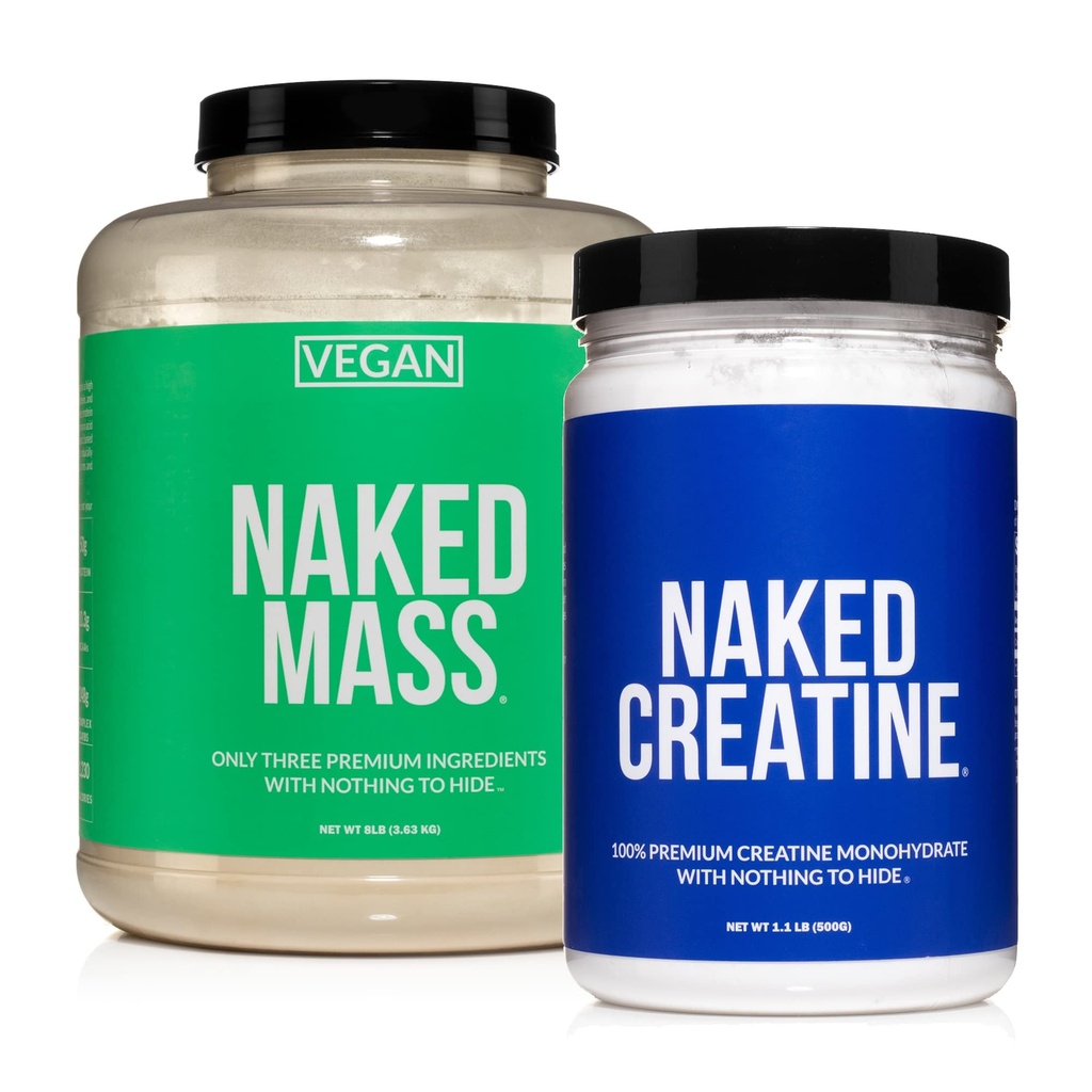 Naked brez soje beljakovinski paket: 8LB veganski masni kreatin