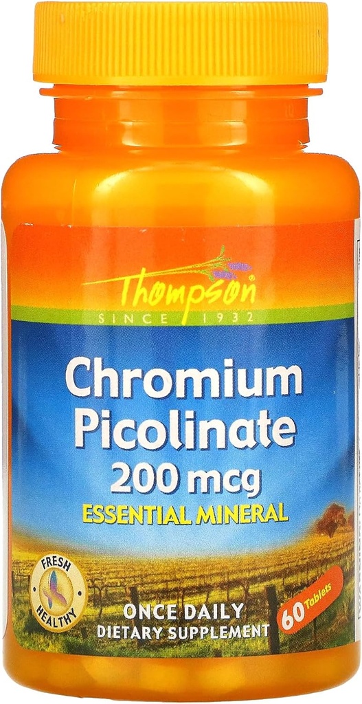 Thompson Chromium Pikolinat, 60 tablet