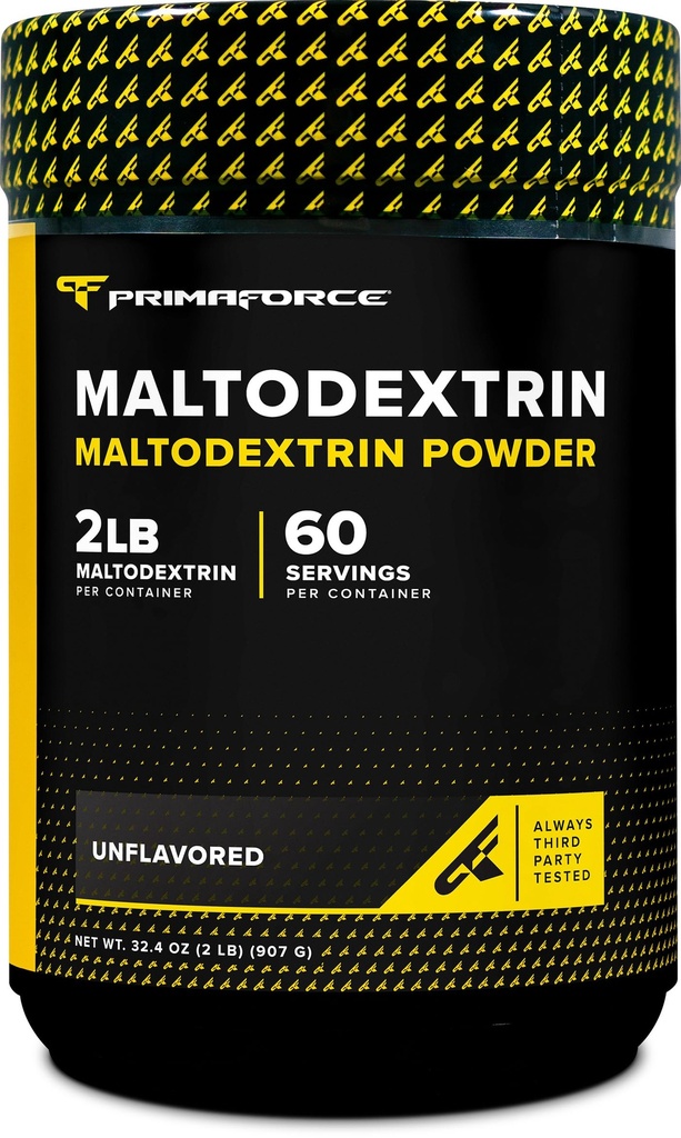 Primaforce Maltodextrin Powder (2 Pounds, Unflavored) - Food Grade Maltodextrin Powder for Increased Workout Energy, Gain & Endurance