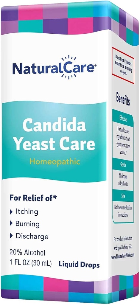 NaturalCare Candida Yeast Care, homeopatske tekoče kapljice, 1 fl. oz