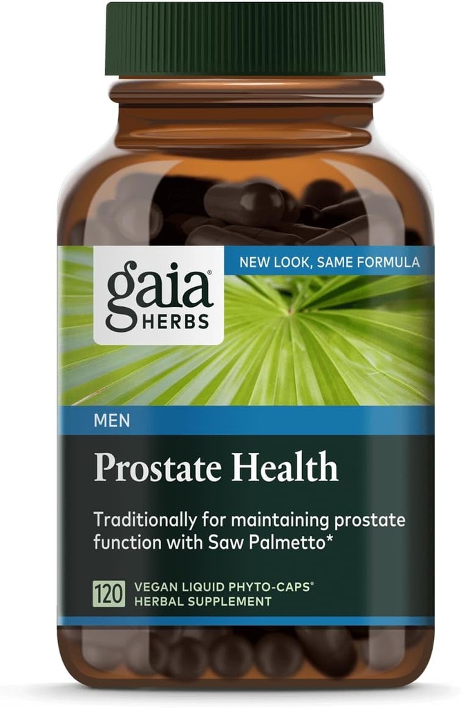 Gaia Herbs - Zdravje prostate - 120 Veganski tekoči Phyto-Caps