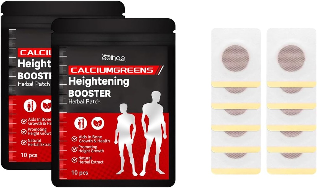Neylim Herbal Calcium Support Patch, Višji booster Zeliščni obliž, Rastlinski obliž, Rastlinska višina povečanje noge patch,za podporo zdravje kosti in povečanje višine (2 paket)
