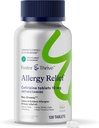 Foster & Thrive Cetirizine HCl 10mg Alergija Relief za sezonske alergije, Pollen, Hay Fever, in suhe srbeče oči, Ne- Drowsy Antihistaminik Medicina za otroke ali odrasle, Primerjaj z Zyrtec