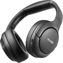 TOZO HT2 Hibridni aktivni hrup Prekliči slušalke, Brezžične slušalke Bluetooth, 60H Playtime, Hi-Res Audio Custom EQ preko App Deep Bass Comfort Fit Ear Cups, za Home Office Travel Black