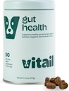 Probiotični žveči za pse - prebavni encimi, Omega 3, & Bee Propolis - podpira prebavo, Bowel zdravje in imuniteto - 90 žveči