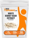 BulkSupplements.com Bel Ledvični izvleček Prašek - bela Ledvica Fižol Prašek - Zeliščni dodatek - Gluten Free, 1,5g na serviranje, 250g (8,8 oz) (Pack po 1)