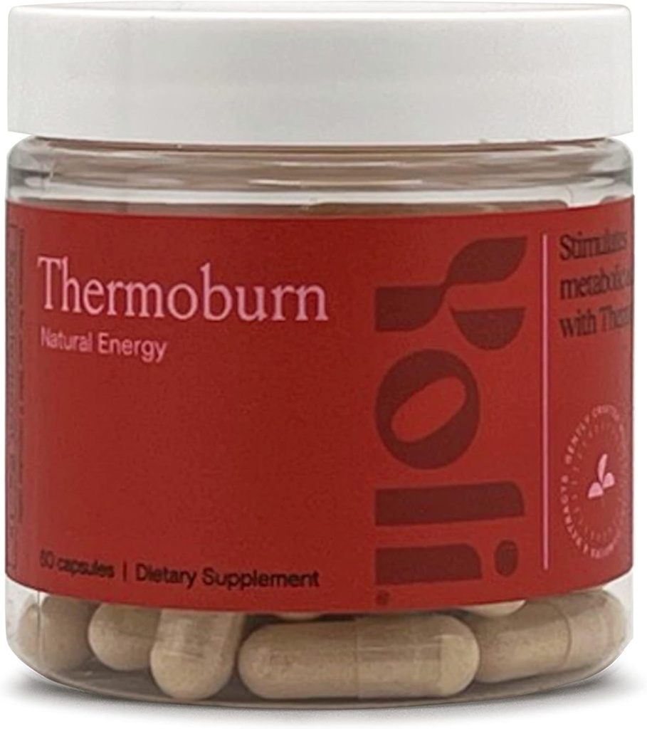 Yoli® Thermoburn energijski dodatek z zelenim čajnim listom, Guarana, Choline, Raspberry Ketones in Termo-G Lastniška mešanica - Energy Vitamin, 60 Kapsule