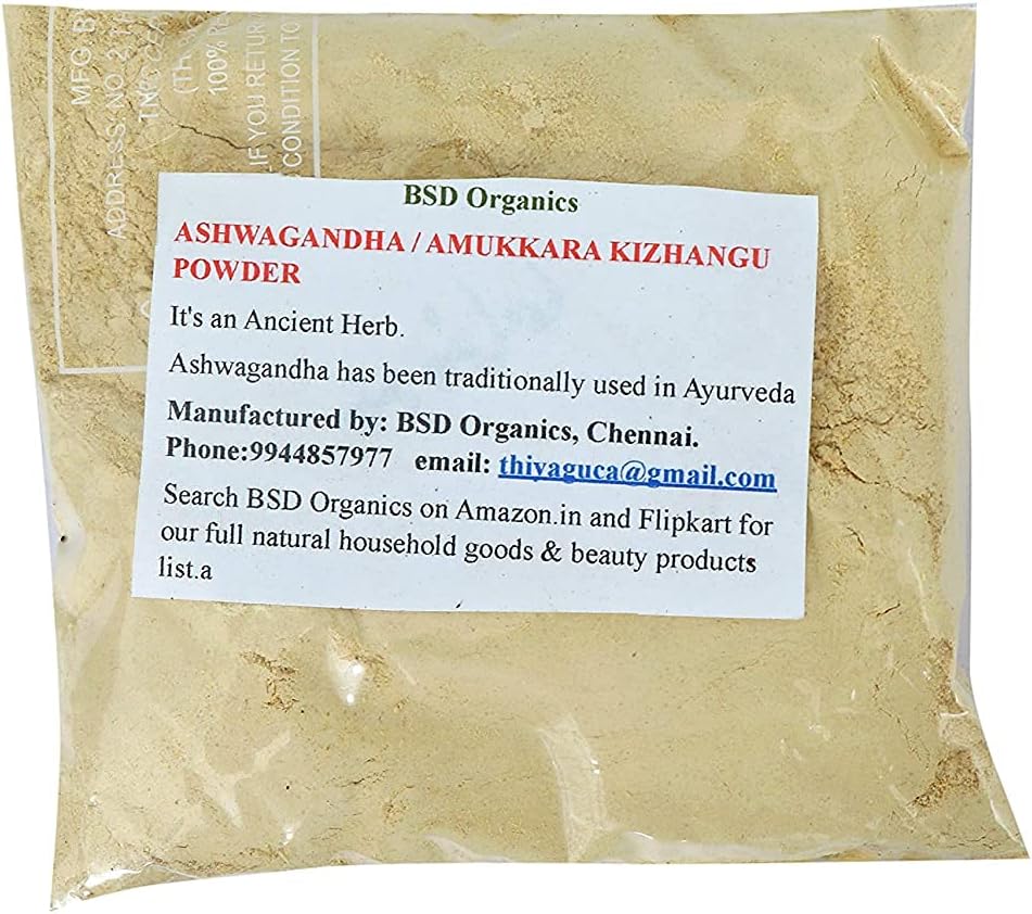 Ashwagandha/Amukkara Kizhangu Powder, 100 Grams / 3,5 unča