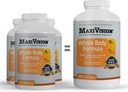 MaxiVision® AREDS 2 Formula celega telesa - AREDS 2 Eye Vitamini w/Lutein in Zeaksantin - za makularno podporo - Dodatki za oči sevi - 360 kapsul Število (360 kapsul 1 steklenica)
