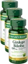 Kapsule Nature Bounty Ginkgo Biloba 120mg, podpora za spomin, podpira delovanje možganov in duševno budnost, 100 kapsul (paket po 3)