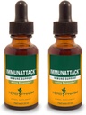 Herb Pharm Immunattack Liquid Herbal Formula za podporo imunskega sistema - 1 Ounce (FIMAT01) (paket z 2)