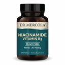 Dr. Mercola Niacinamid Vitamin B3-50 mg na tableto - podpira metabolično zdravje - ne- Flushing - Mini Tabs - Ne-GMO, Gluten-free & Soy-free - 270 Servings (270 tablet)