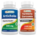 Artičoke ekstrakt 10000 mg & kurkumin 1500 mg/serving z Bioperinom
