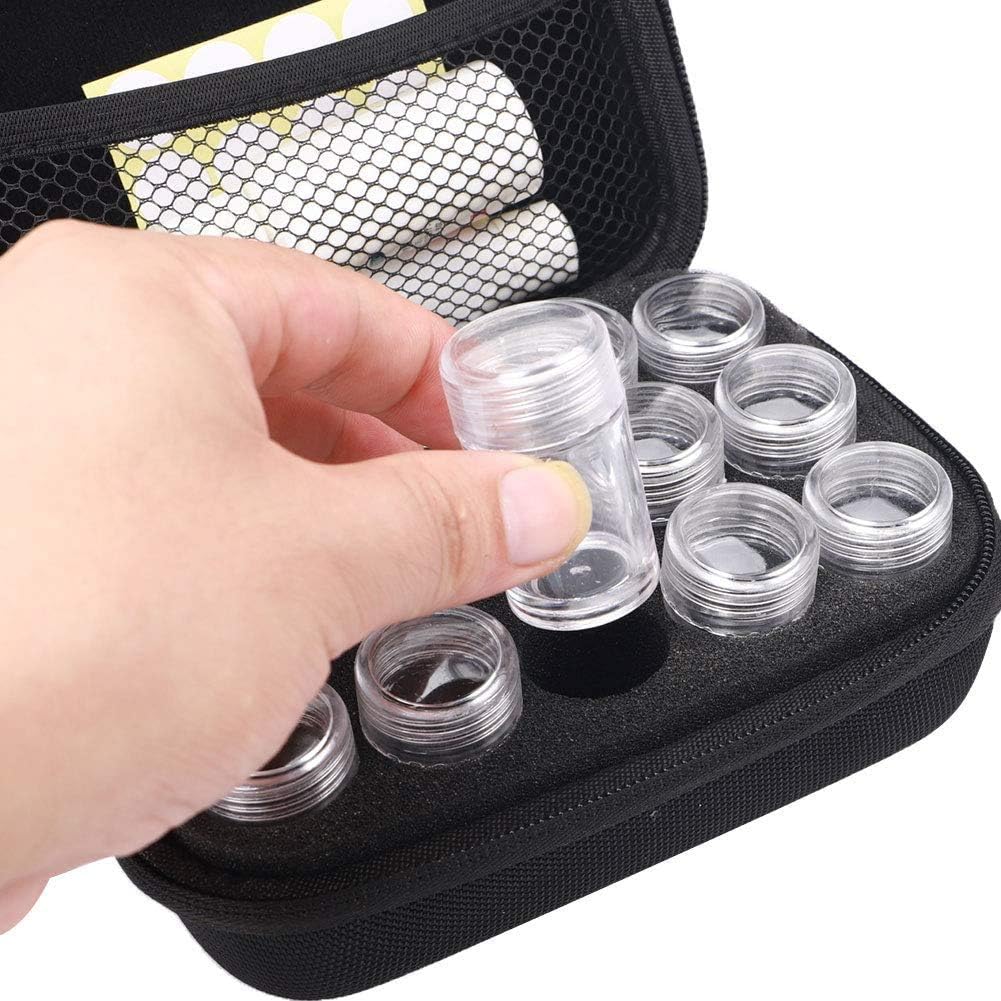 Potovalne tablete Organizator s 15 Deli majhne steklenice in zapisljivo nalepko, srčkane tablete tabletke za medicino in vitamin imetnik