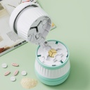 Tablete Cutter - tablete Spliter z nerjaveče jeklo rezilo za rezanje majhne tablete ali velike tablete v eni tretji, tablete Cutter 1/3, Primeren za rezanje vitaminov, tablete (1-3 zelena)