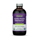 Flora Organic Black Elderberry Syrup + 8.5oz - Immune Booster with Echinacea, za otroke in odrasle, brez dodanega sladkorja, Gluten Free, Vegan, SambuGuard
