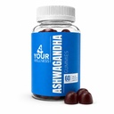 Ashwagandha Gummies Mixed Berry KSM-66, Lion's Mane, Vitamin-D, Non-GMO, Gluten-free, Želatina Free & Kosher (60 Število (Pack of 1))