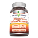 Osupljive formule Berberine s Pure Ceylon Cinamon 1200 Mg na serviranje 