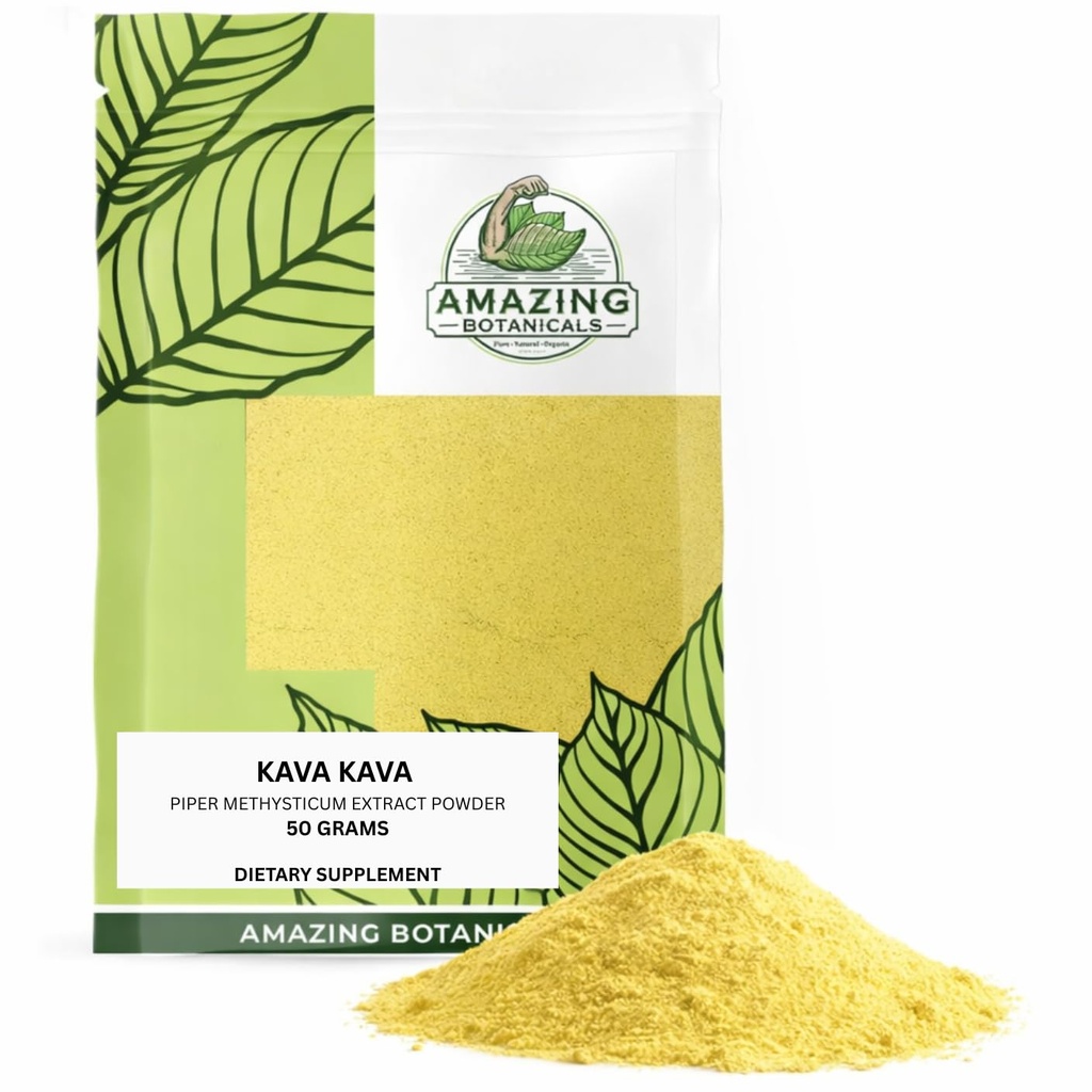 Premium Kava 70% Extract - Visoka moč Sprostitev in stres Relief dodatek - Naravni Mood Booster, Mirnost in spanje (50 Grams)