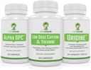 VitaMonk Brain Boost Bundle - Alfa GPC, Uridin, in nizko dozo kofein + L-Theanine Duo