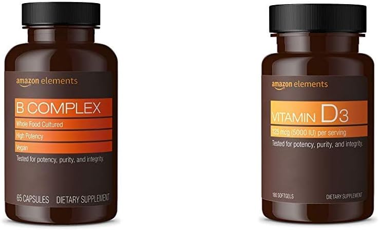 Elementi B Kompleks (65 kapsul) in Elementi Vitamin D3 (180 kapsul)