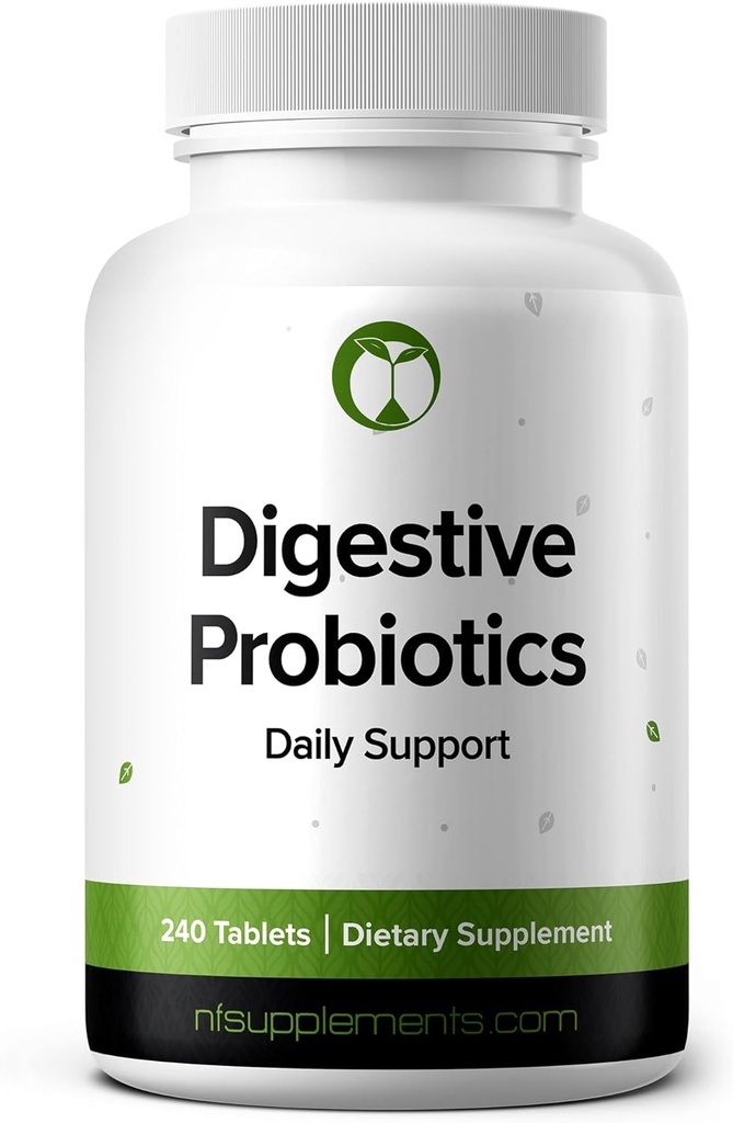 Probiotiki za prebavne zdravstvene podpore Bloating & Rednost dodatek 240 Tablete 3 milijard CFU (240, Digestive Probiotics)