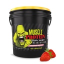COLOSSAL LABS Muscle Protein Whey Powder [12 lbs/Pack po 1]– Hladno filtrirane, 25 g čiste beljakovine, 6,6 g BCAA (Packageing May Vary) (12LB, Jagoda)