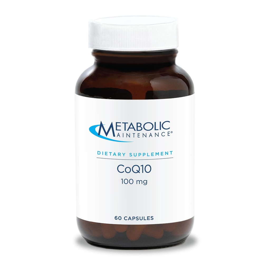 Kapsule CoQ10 za presnovno vzdrževanje - 100 mg koencimQ10 z vitaminom C - antioksidantom, imunogenom, energijo + kardiovaskularno podporo (60 kapsul)