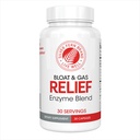Silver Fern Bloat & Plin Relief Prebavne Enzyme Mešanica - 1 steklenica = 30 Servisi - FODMAP & Bloating digestion dodatek s tolerazo L, pektinaza & več (1 steklenica)