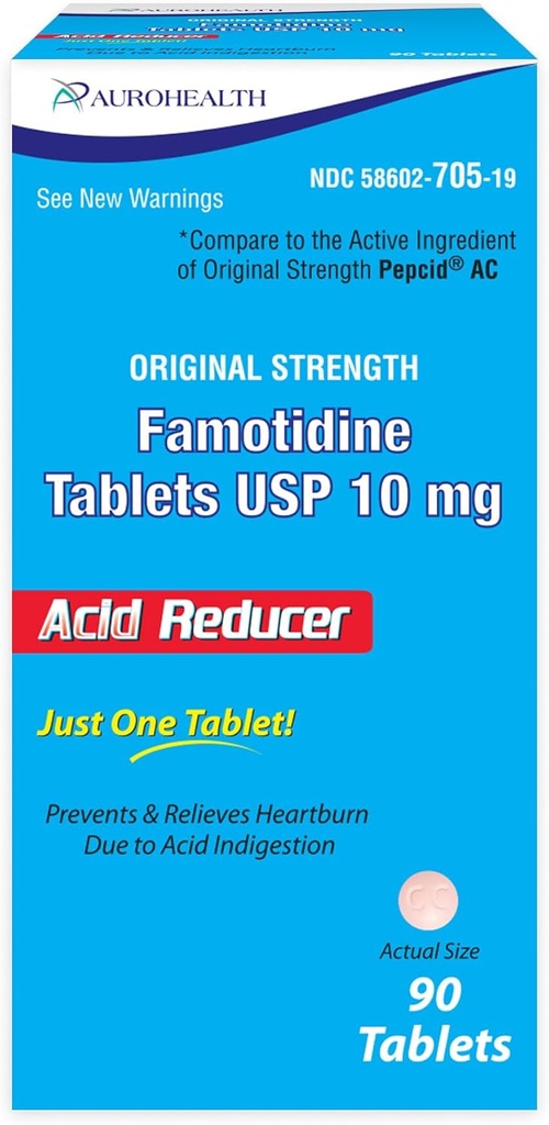 Famotidin 10 mg tableta, 90 (primerjaj s Pepcid AC)