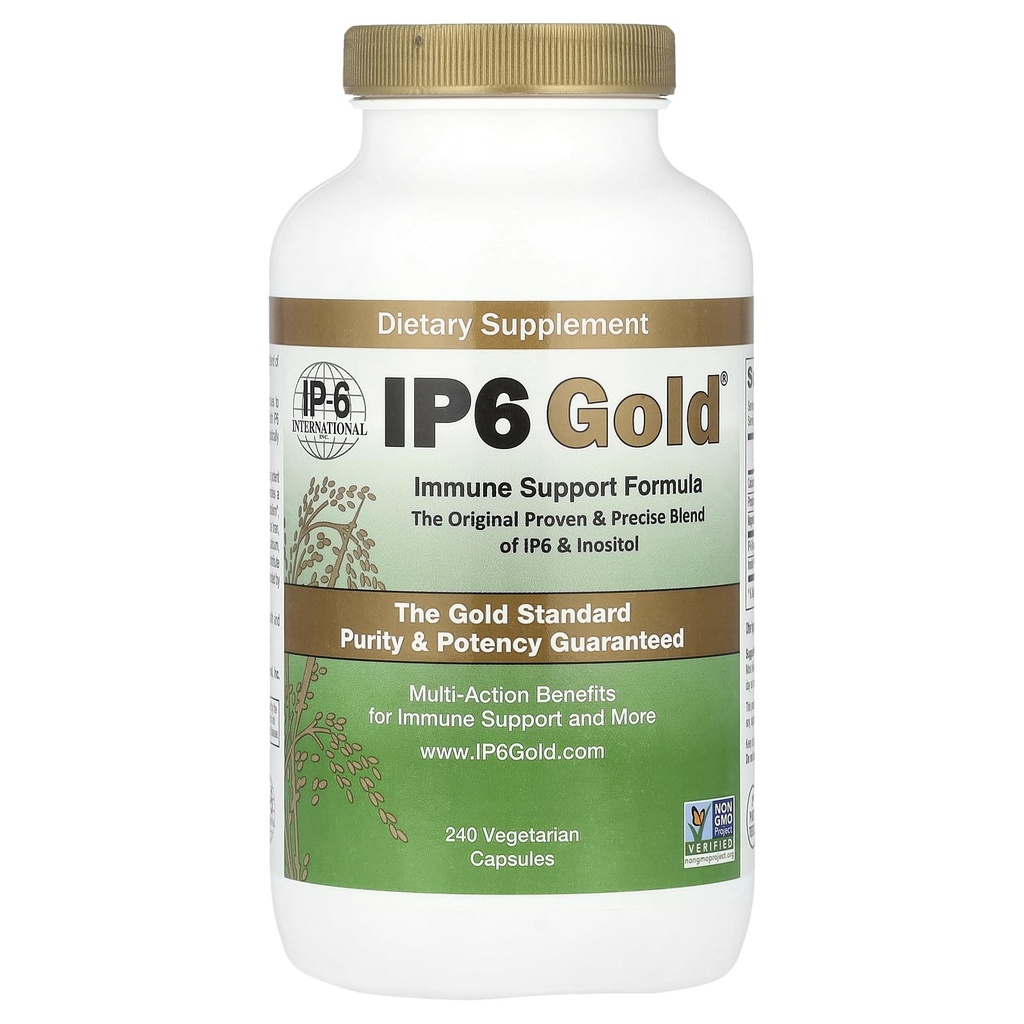 IP6 Gold Imune Support Formula, 240 vegetarijanskih kapsul