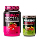 Nutrologija TRIPACT Protein Powder, 7-v-1 Zamenjava obroka Shake, Superberry (40 servingov) Zelenice in sadeži Powder-naravni izvor superhrana, čokolada (30 servingov)