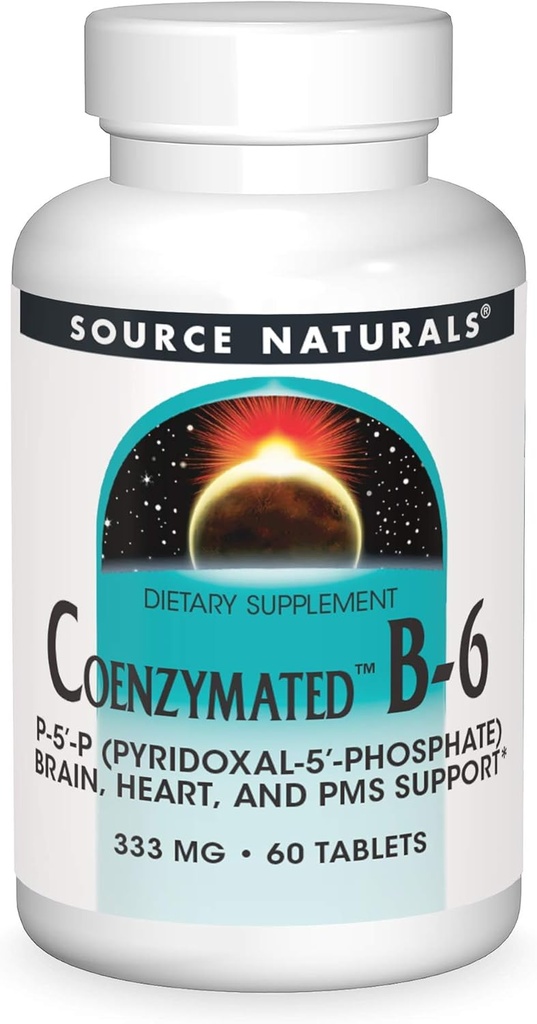Vir Naturals Coenzymated B-6, Spodbuja zdravo živčevje*, 333mg - 60 tablet