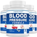 [3-Battle Value Pack] Dolgoživost Formula krvnega tlaka - z 12+ Natural Herbs. Dodatek k prehranski podpori