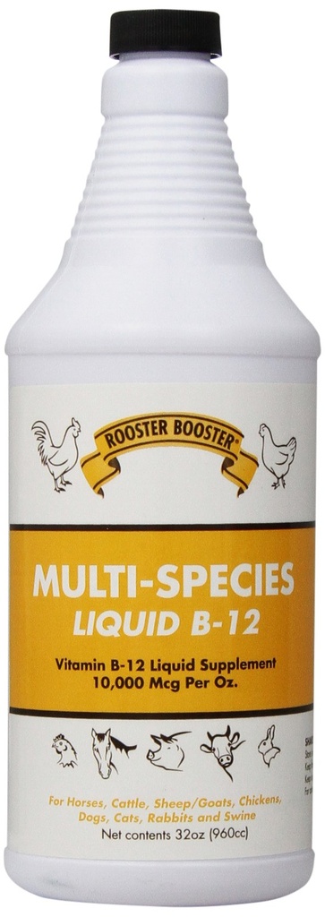 Rooster Booster B-12 Tekoči, 32-Ounce