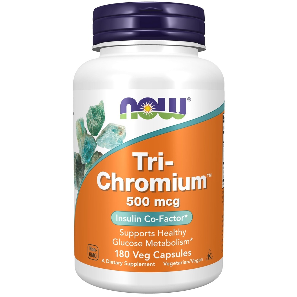 Zdaj prehranska dopolnila, Tri-ChromiumTM 500 mcg s cimetom, Insulin Co-Factor*, 180 Veg kapsule