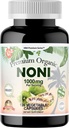 Dr.K&C HNHusa Premium Organic Noni 1000 mg 120 Veggie Kapsule Močni čisti antioksidanti Podpora Imunski sistem Splošno zdravje Morinda Citrifolia Extract Vegan Non GSO Brez dodatkov polnila