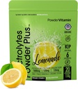 PrašekVitamin Elektroliti powder Plus (20 servingov) limonada Elektrolitni prašek, brez maltodekstrina, keto, brez sladkorja, pink himalajska sol, 1000mg kalij, 120mg kalcij, 120mg magnezij,Hidracija prašek