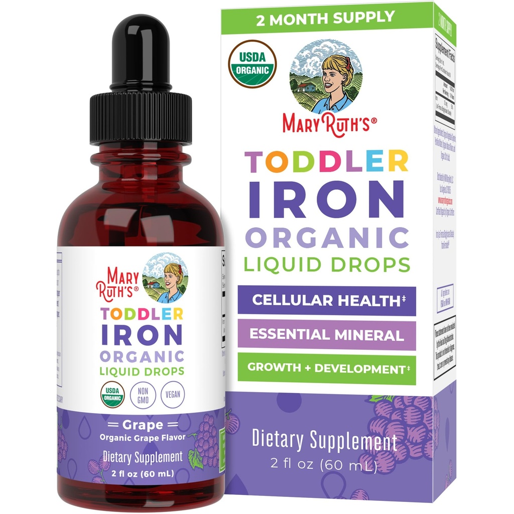 MaryRuth Organics Iron Supplement for Toddlers 
