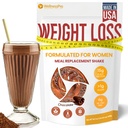 Nadomestek obroka Shake za ženske s čokoladno aromo, Keto prijazno, Košir Protein Powder, Pre & Probiotics za enostavno prebavo, Brez sukraloze vključeno, 16,9 Oz