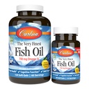 Carlson - Zelo fino ribje olje, 700 mg Omega-3s, Norvežan, Trajno izvorno, Lemon, 150 grof