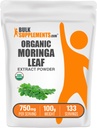 BulkSupplements.com Organic Moringa Extract Powder - Superfood Supplement, iz Moringa Oleifera - Vegan & Gluten Free, 750mg na Serving, 100g (3.5 oz) (Pack of 1)