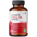 Futurebiotics Antarktika Krill Oil 2000mg z Astaksantin, Omega-3s EPA, DHA in fosfolipidi - 100% Pure Premium Krill Oil Heavy Metal Tested, Non GSO – 250 Softgels